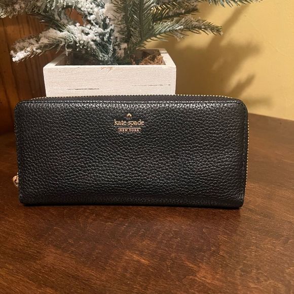 kate spade Handbags - KATE SPADE Lindsey Zip-Around Leather Wallet